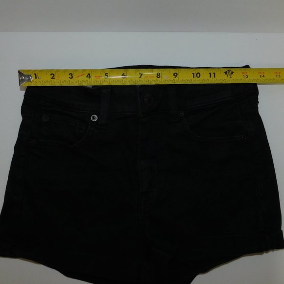 Black Jean Shorts Size 4 Womens - Picture 3 of 6